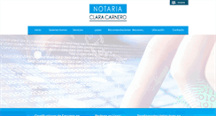 Desktop Screenshot of notariaclaracarnero.com