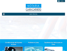 Tablet Screenshot of notariaclaracarnero.com